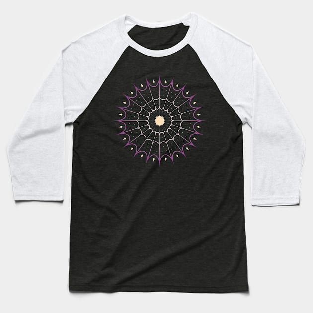 Supernova Minimalist Space Design Baseball T-Shirt by PixelSamuel